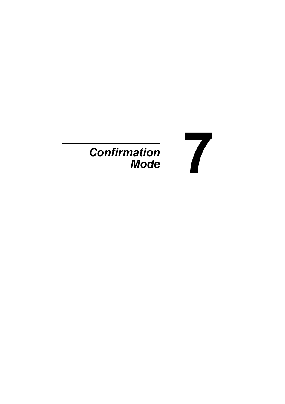 Ch.7 confirmation mode, 7 confirmation mode | Konica Minolta bizhub C20X User Manual | Page 89 / 110