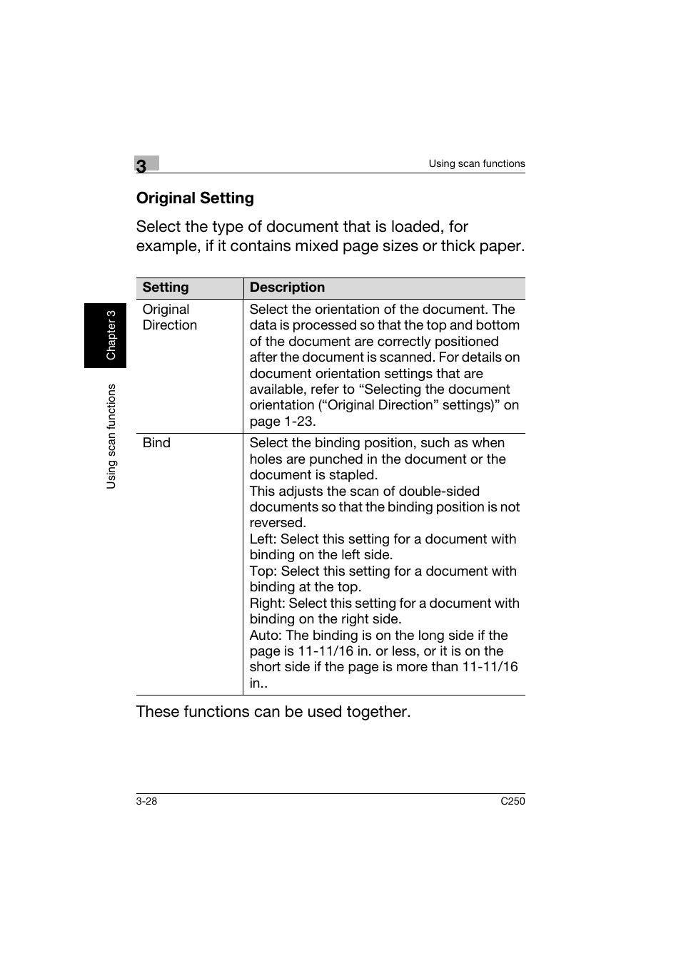 Original setting, Original setting -28 | Konica Minolta bizhub C250 User Manual | Page 115 / 162