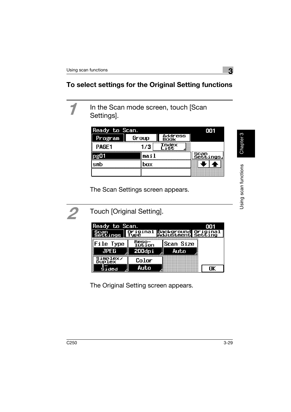 Konica Minolta bizhub C250 User Manual | Page 116 / 162