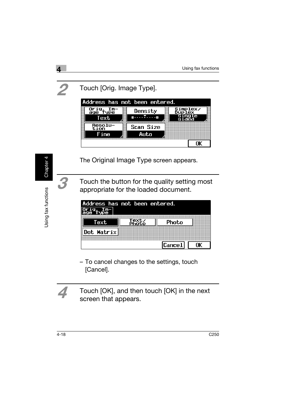 Konica Minolta bizhub C250 User Manual | Page 137 / 162