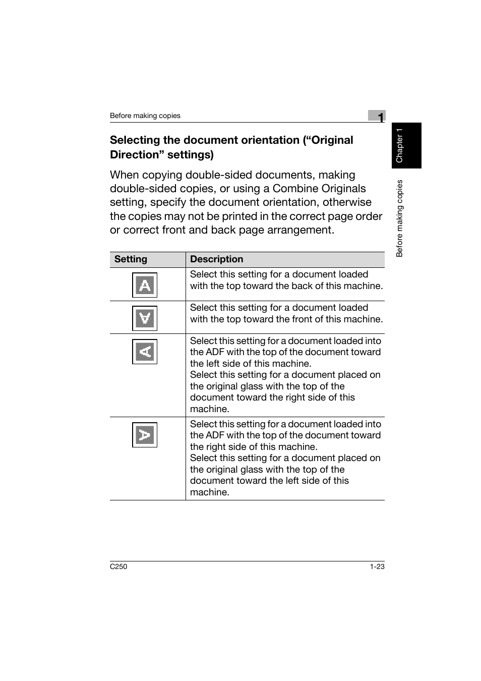 Konica Minolta bizhub C250 User Manual | Page 32 / 162
