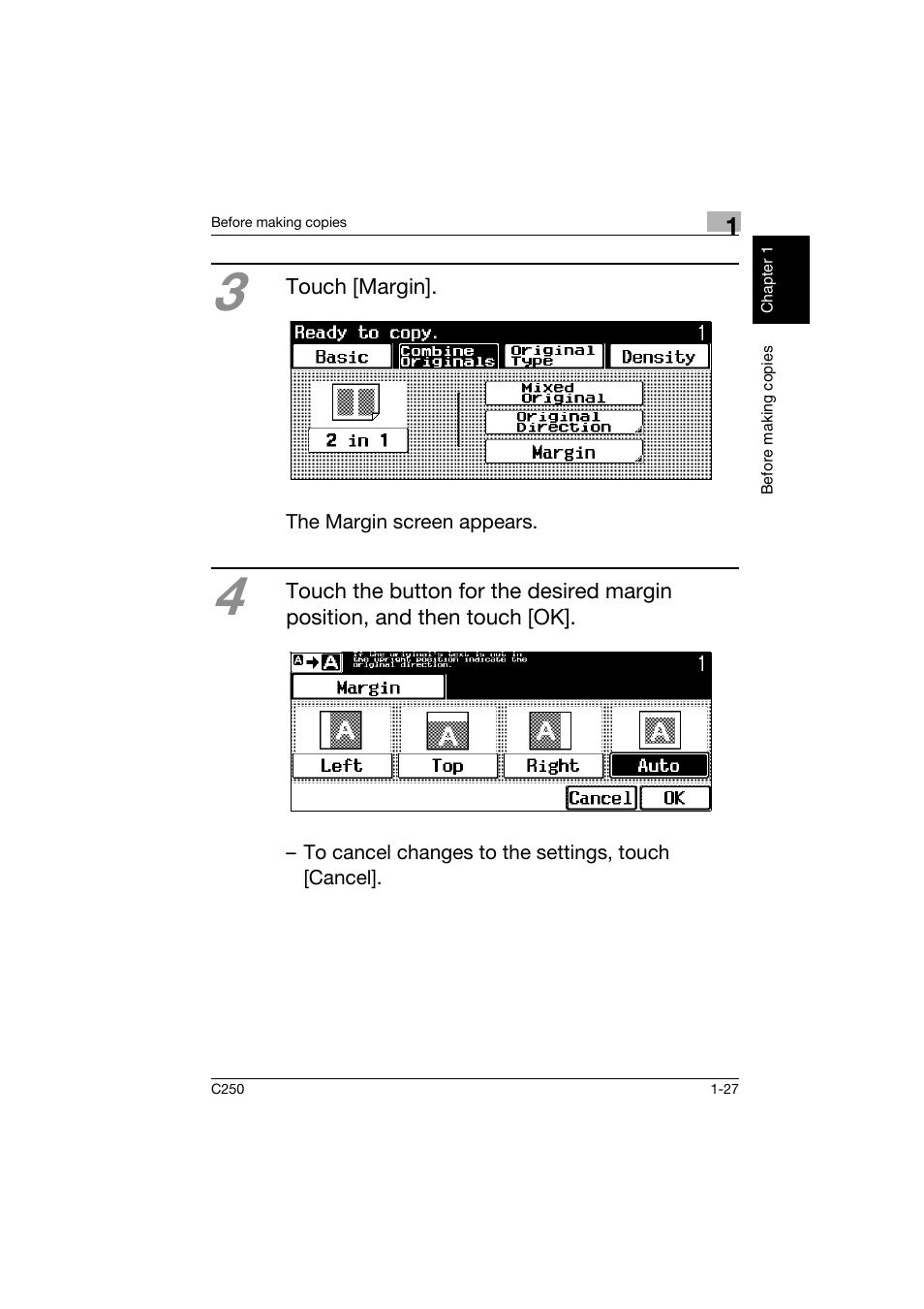 Konica Minolta bizhub C250 User Manual | Page 36 / 162