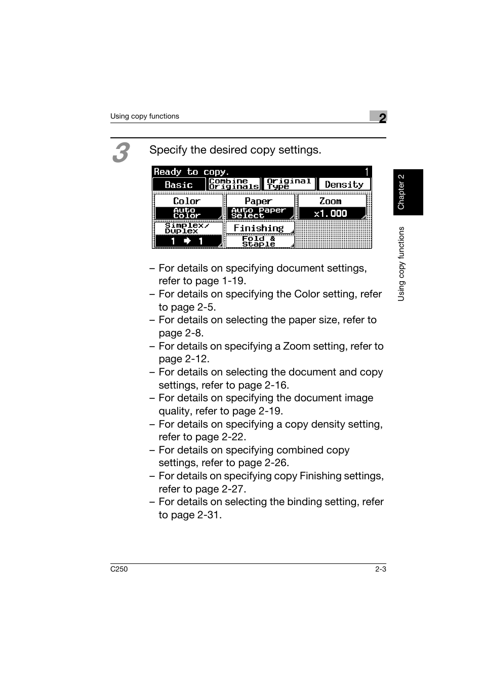 Konica Minolta bizhub C250 User Manual | Page 40 / 162