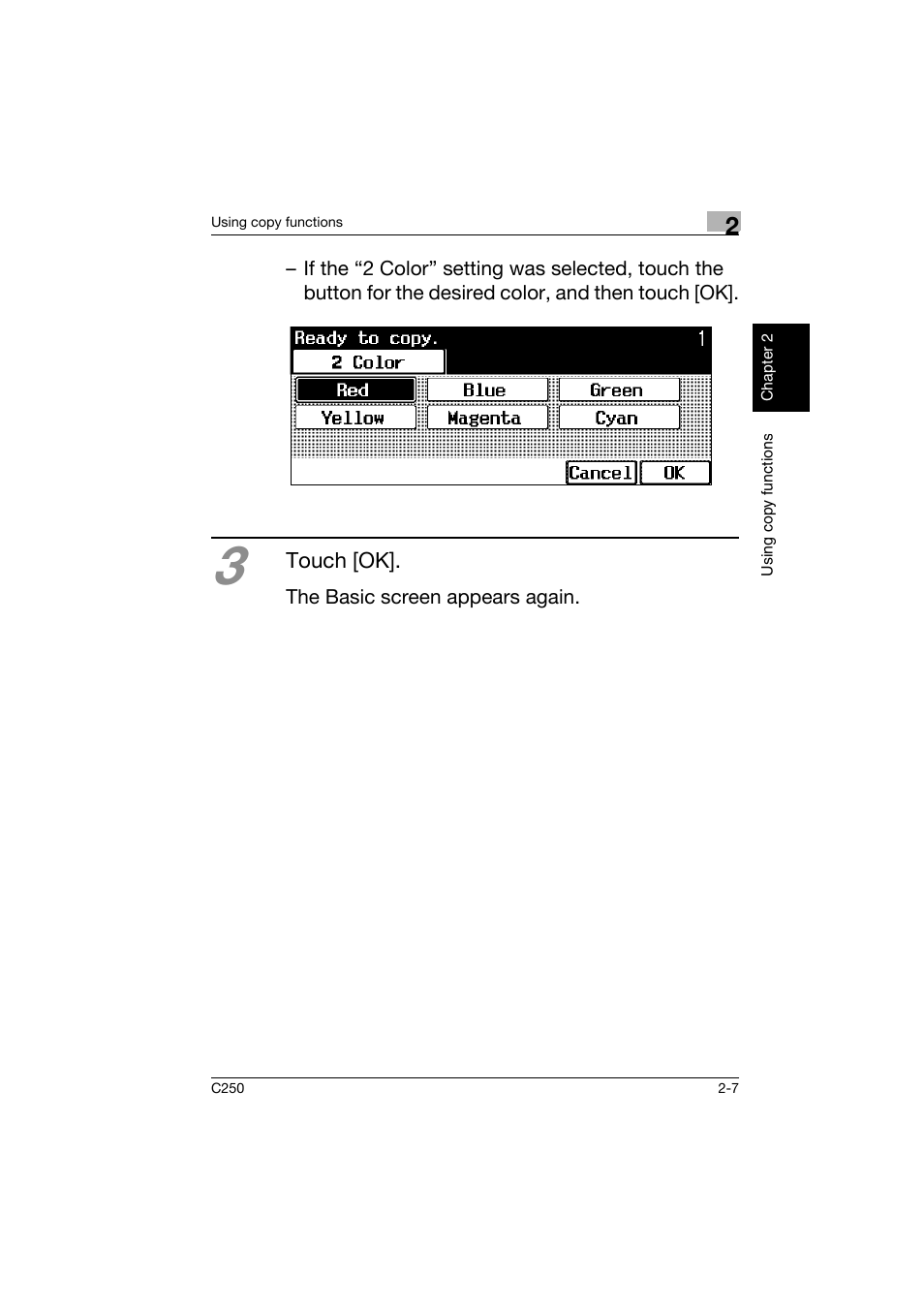 Konica Minolta bizhub C250 User Manual | Page 44 / 162