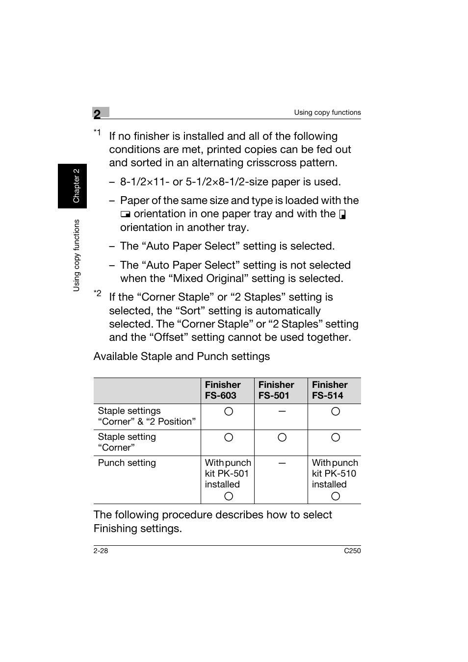 Konica Minolta bizhub C250 User Manual | Page 65 / 162