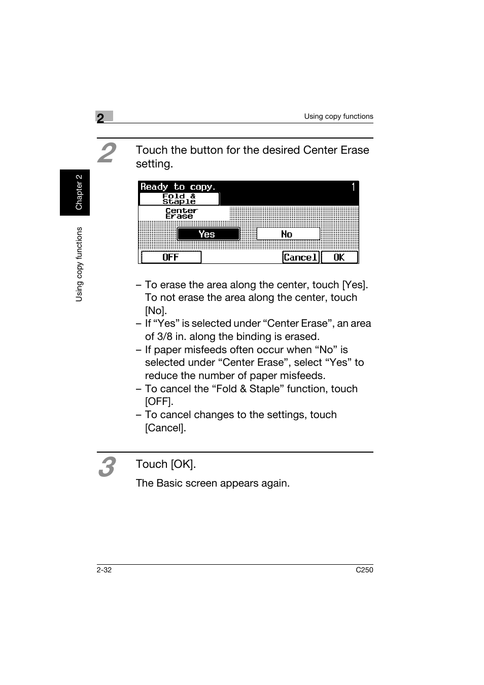 Konica Minolta bizhub C250 User Manual | Page 69 / 162