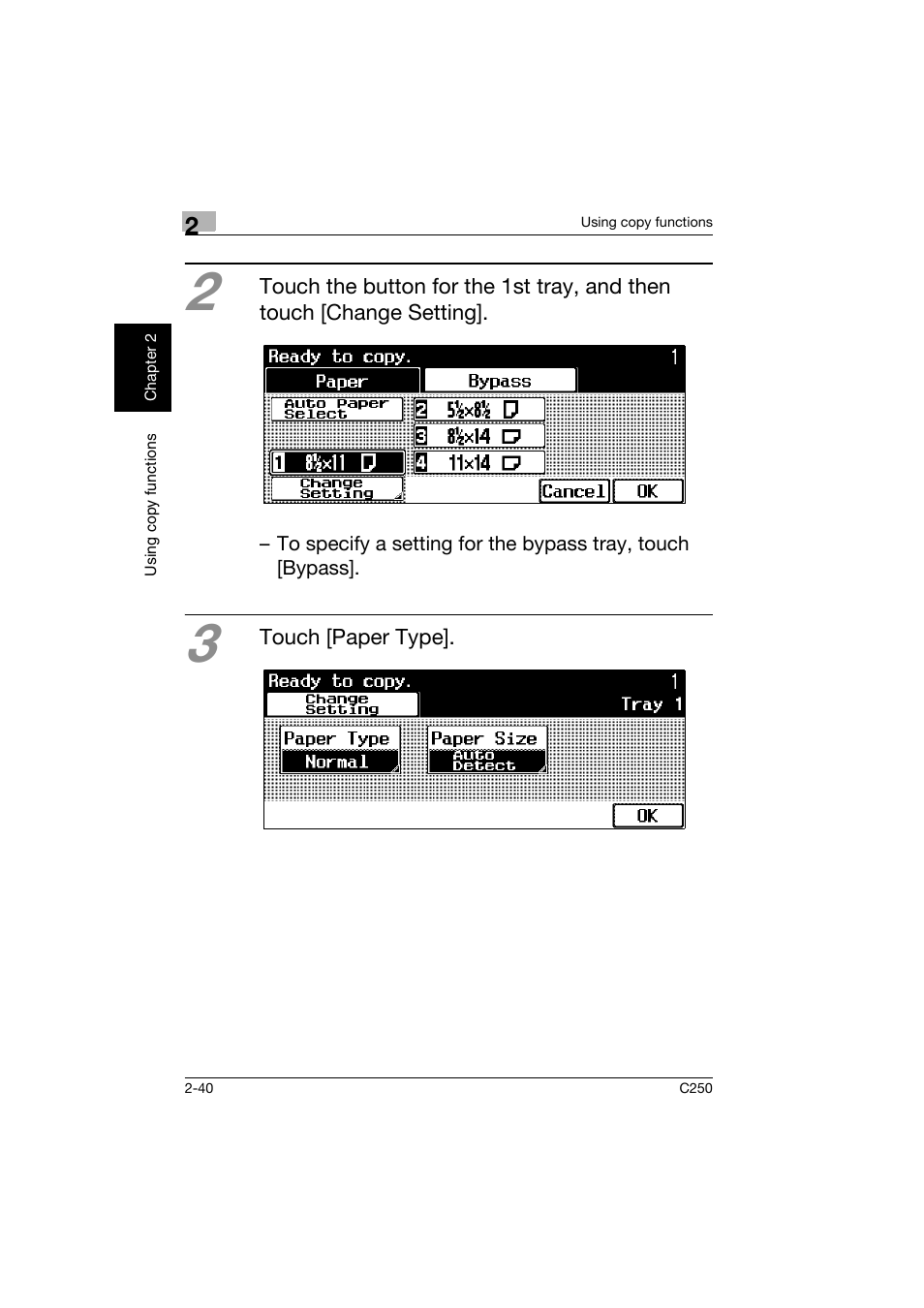 Konica Minolta bizhub C250 User Manual | Page 77 / 162