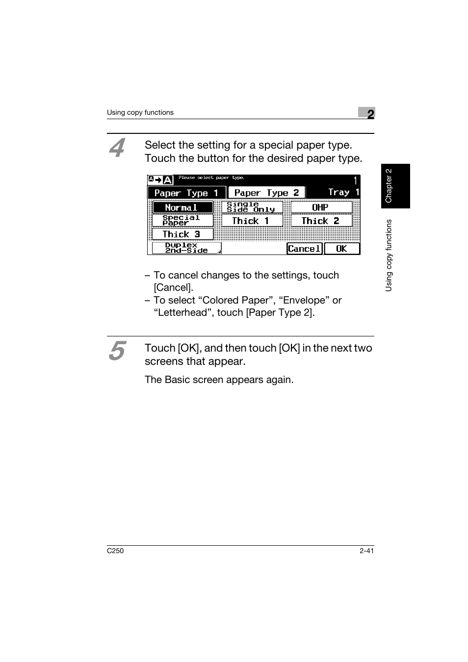 Konica Minolta bizhub C250 User Manual | Page 78 / 162
