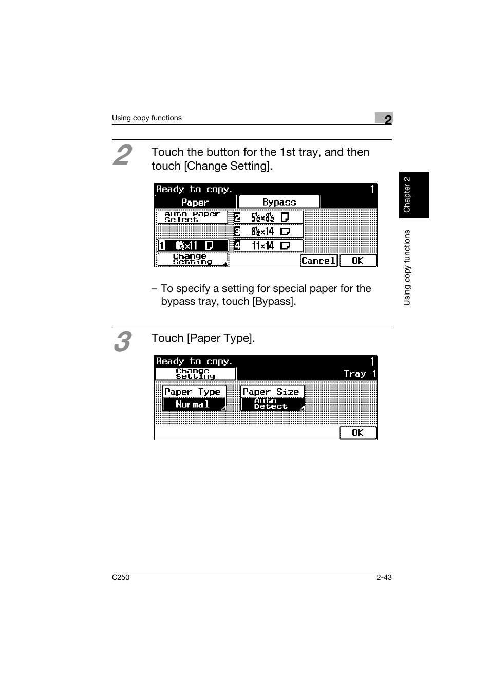 Konica Minolta bizhub C250 User Manual | Page 80 / 162