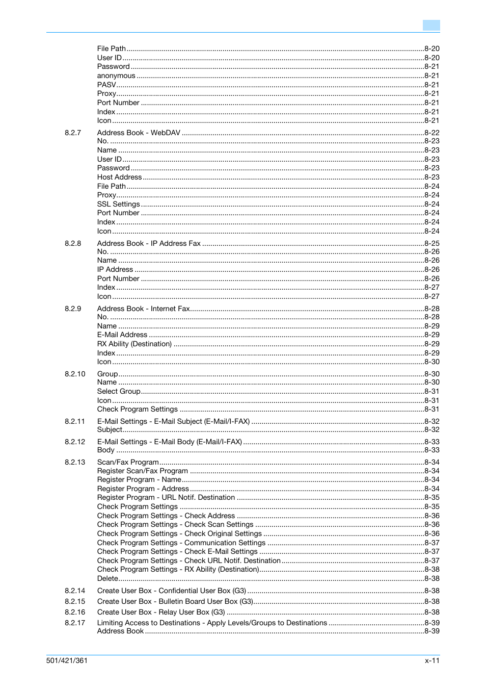 Konica Minolta bizhub 421 User Manual | Page 12 / 321