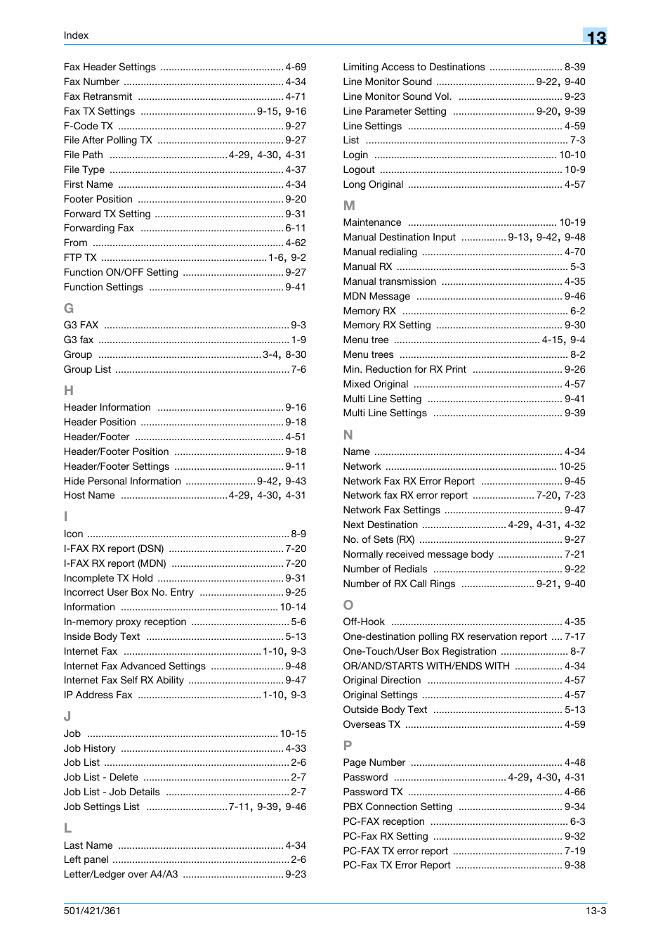 Konica Minolta bizhub 421 User Manual | Page 319 / 321