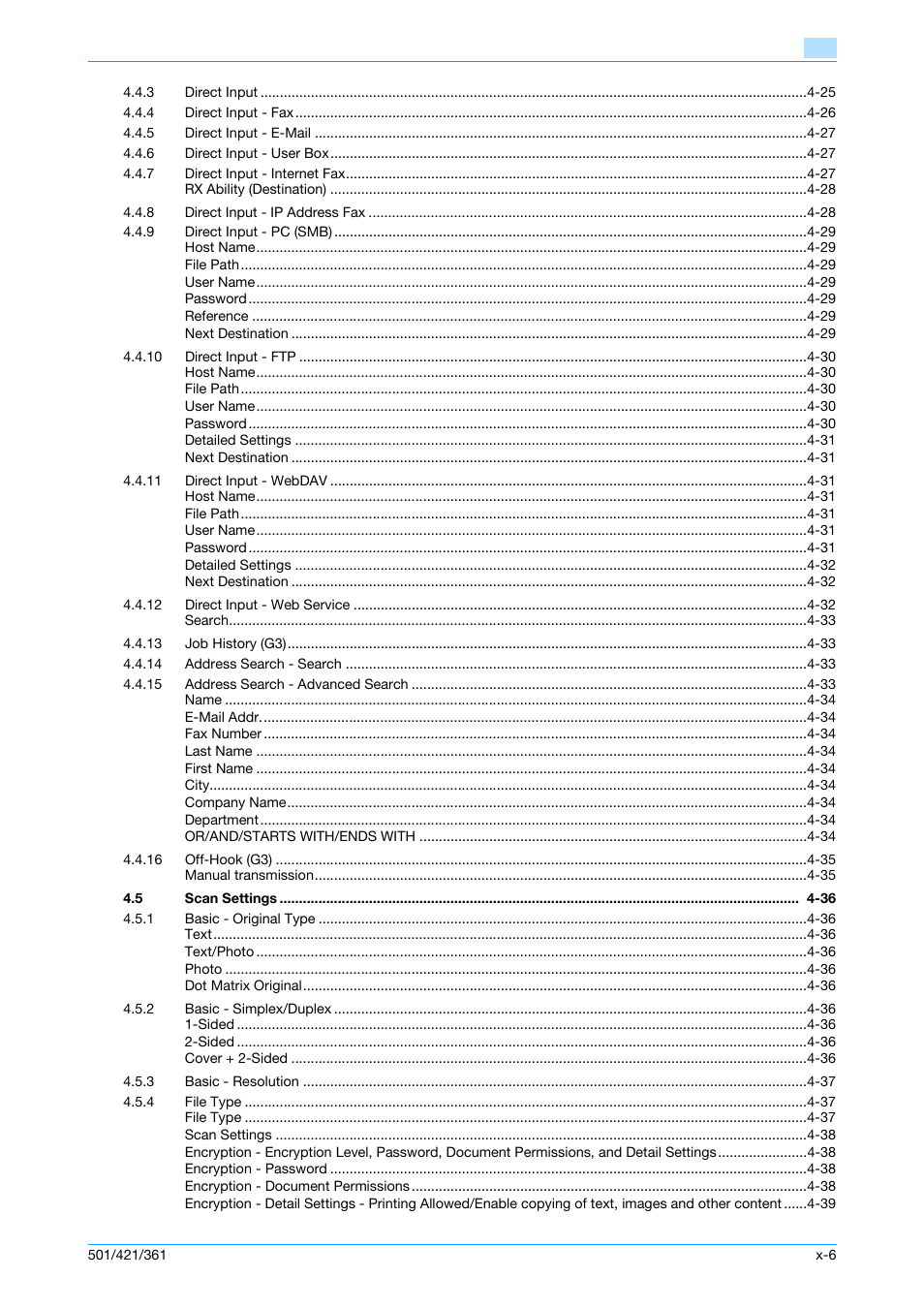 Konica Minolta bizhub 421 User Manual | Page 7 / 321