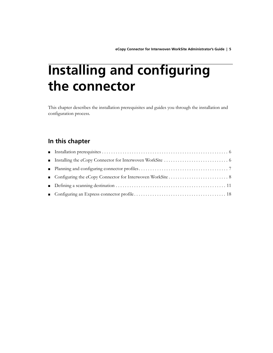 Installing and configuring the connector | Konica Minolta eCopy User Manual | Page 9 / 30