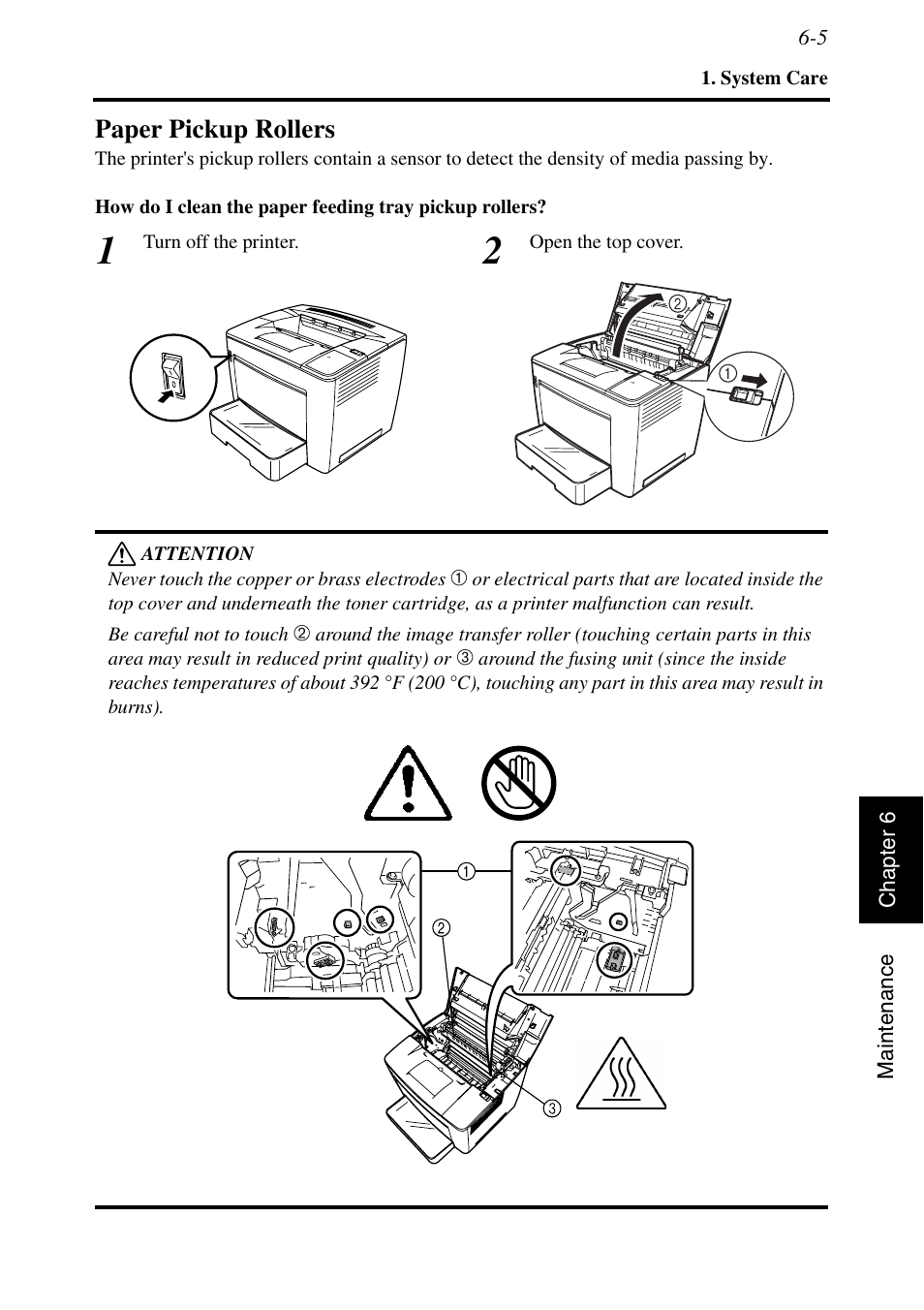Paper pickup rollers, Paper pickup rollers -5 | Konica Minolta MSP3500 User Manual | Page 115 / 136