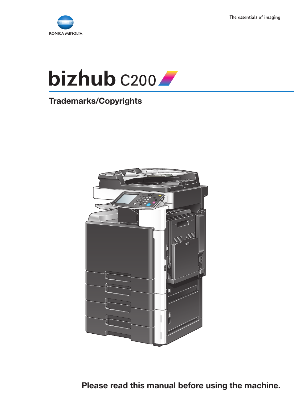 Konica Minolta bizhub C200 User Manual | 26 pages