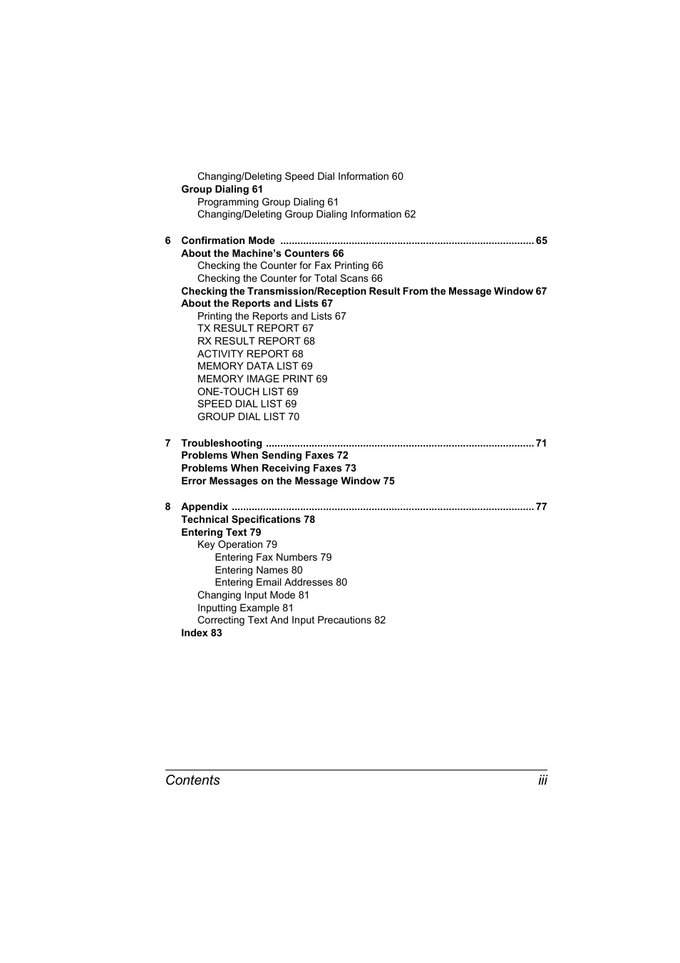 Contents iii | Konica Minolta bizhub C10 User Manual | Page 5 / 92