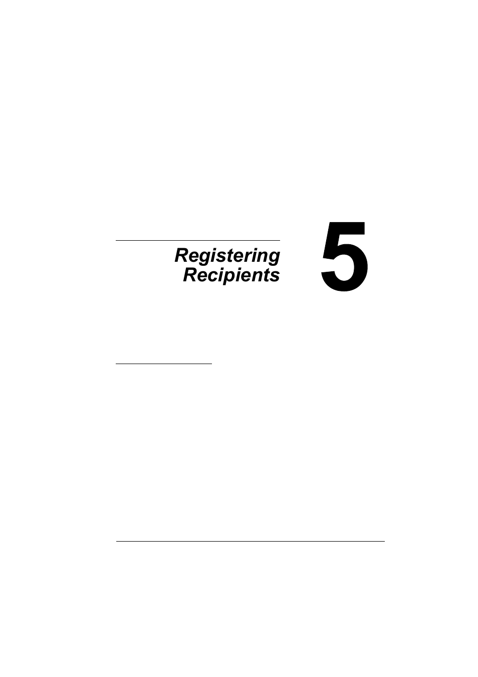 Ch.5 registering recipients, 5 registering recipients | Konica Minolta bizhub C10 User Manual | Page 61 / 92