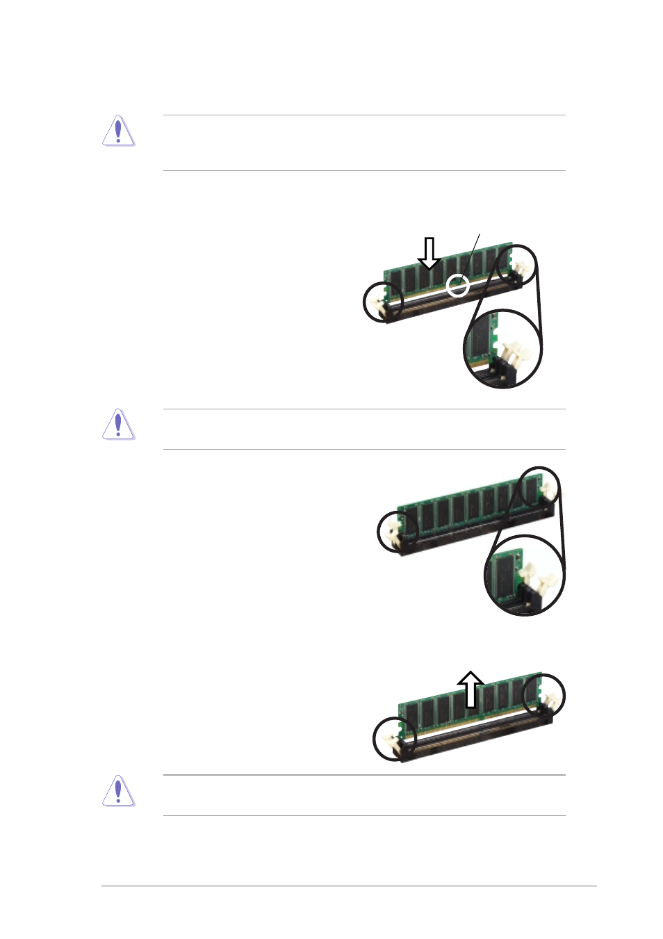 3 installing a dimm, 4 removing a dimm | Asus A7V400-MX User Manual | Page 19 / 64