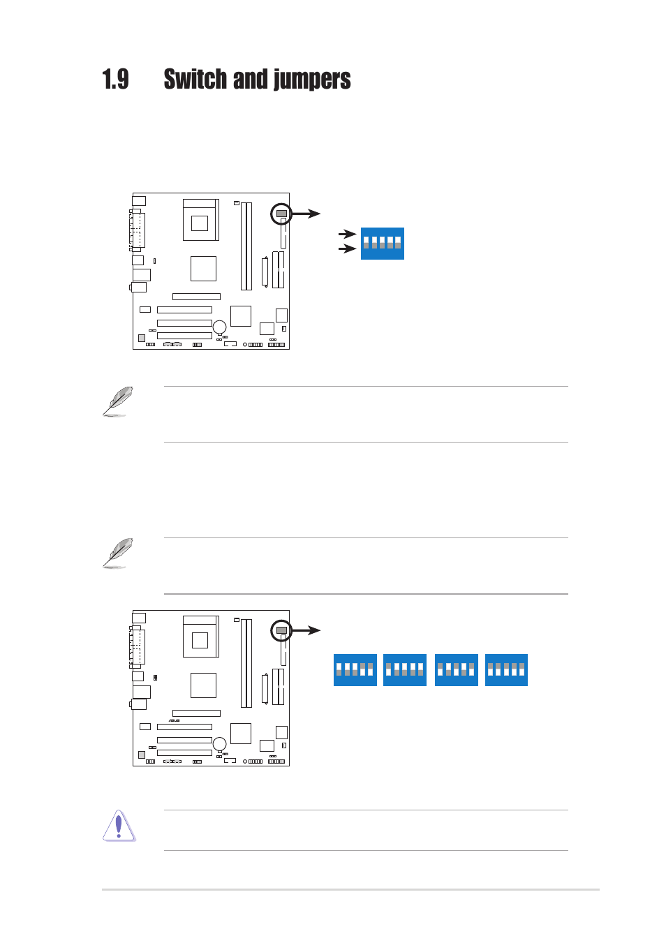 9 switch and jumpers | Asus A7V400-MX User Manual | Page 23 / 64