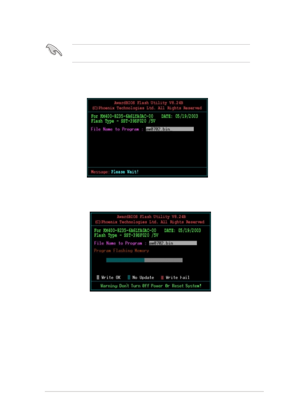 Updating the bios using a bootable floppy disk | Asus A7V400-MX User Manual | Page 35 / 64