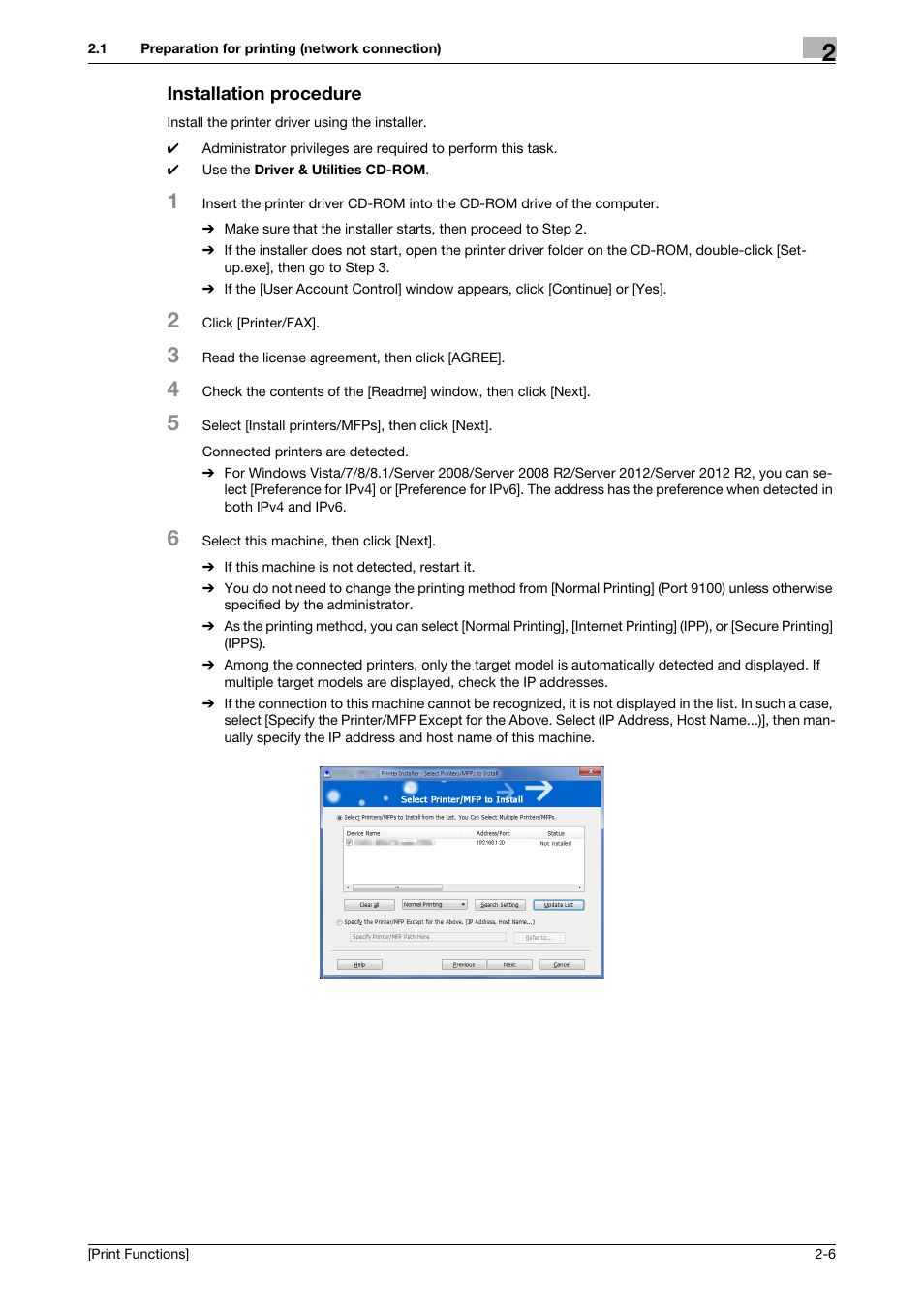 Installation procedure, Installation procedure -6 | Konica Minolta bizhub 4050 User Manual | Page 16 / 115