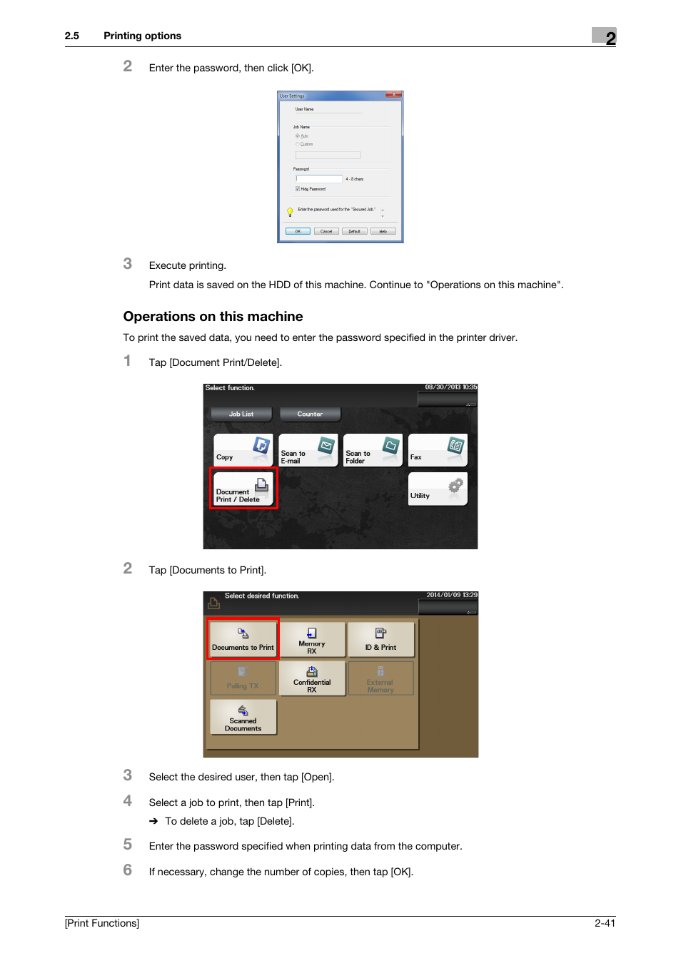 Operations on this machine, Operations on this machine -41 | Konica Minolta bizhub 4050 User Manual | Page 51 / 115