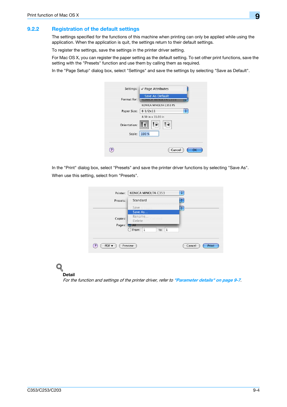 2 registration of the default settings, Registration of the default settings -4 | Konica Minolta bizhub C353 User Manual | Page 105 / 262