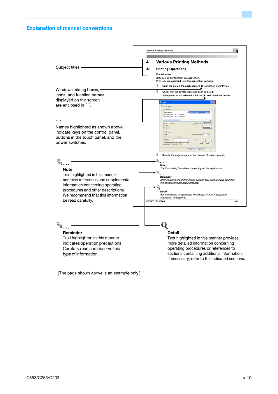 Explanation of manual conventions | Konica Minolta bizhub C353 User Manual | Page 11 / 262