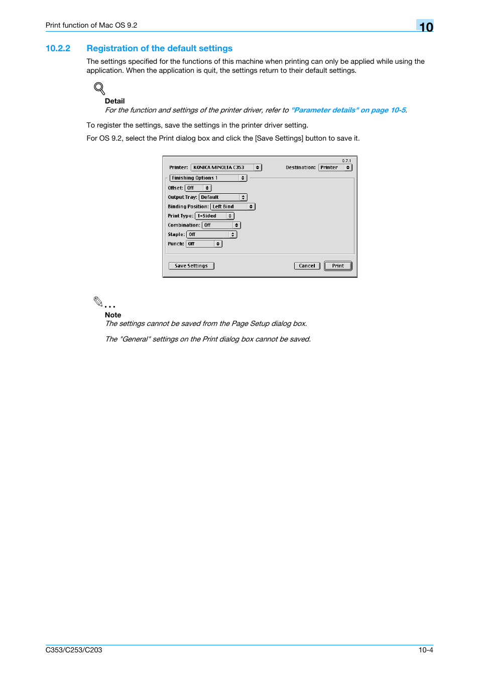 2 registration of the default settings, Registration of the default settings -4 | Konica Minolta bizhub C353 User Manual | Page 125 / 262