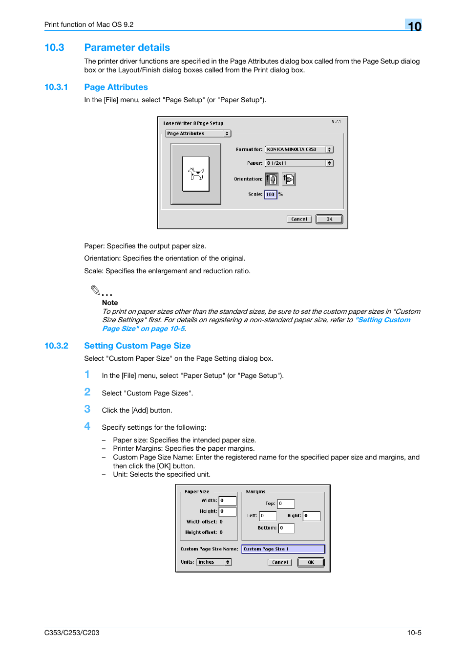 3 parameter details, Parameter details -5 | Konica Minolta bizhub C353 User Manual | Page 126 / 262