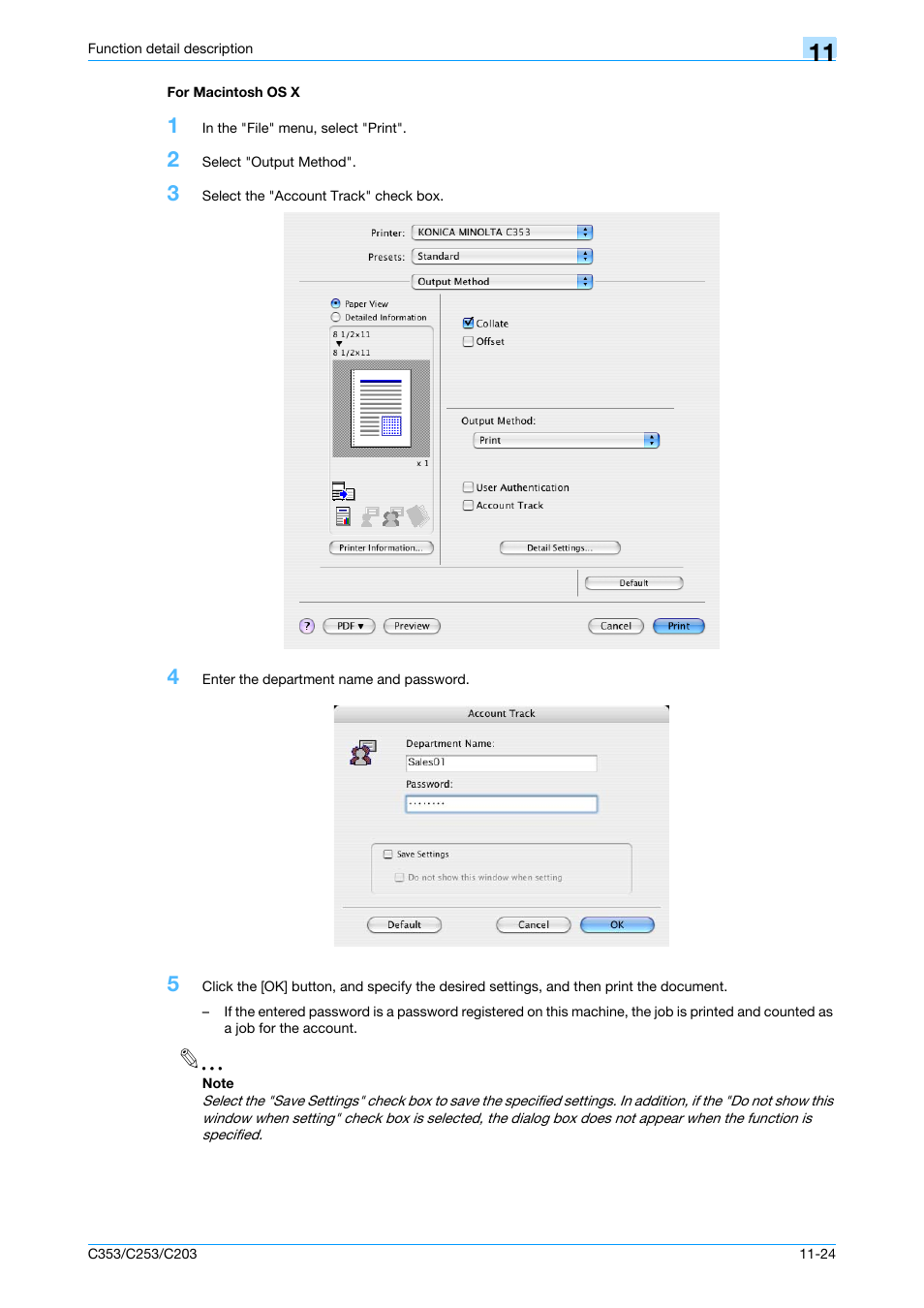 For macintosh os x, For macintosh os x -24 | Konica Minolta bizhub C353 User Manual | Page 153 / 262