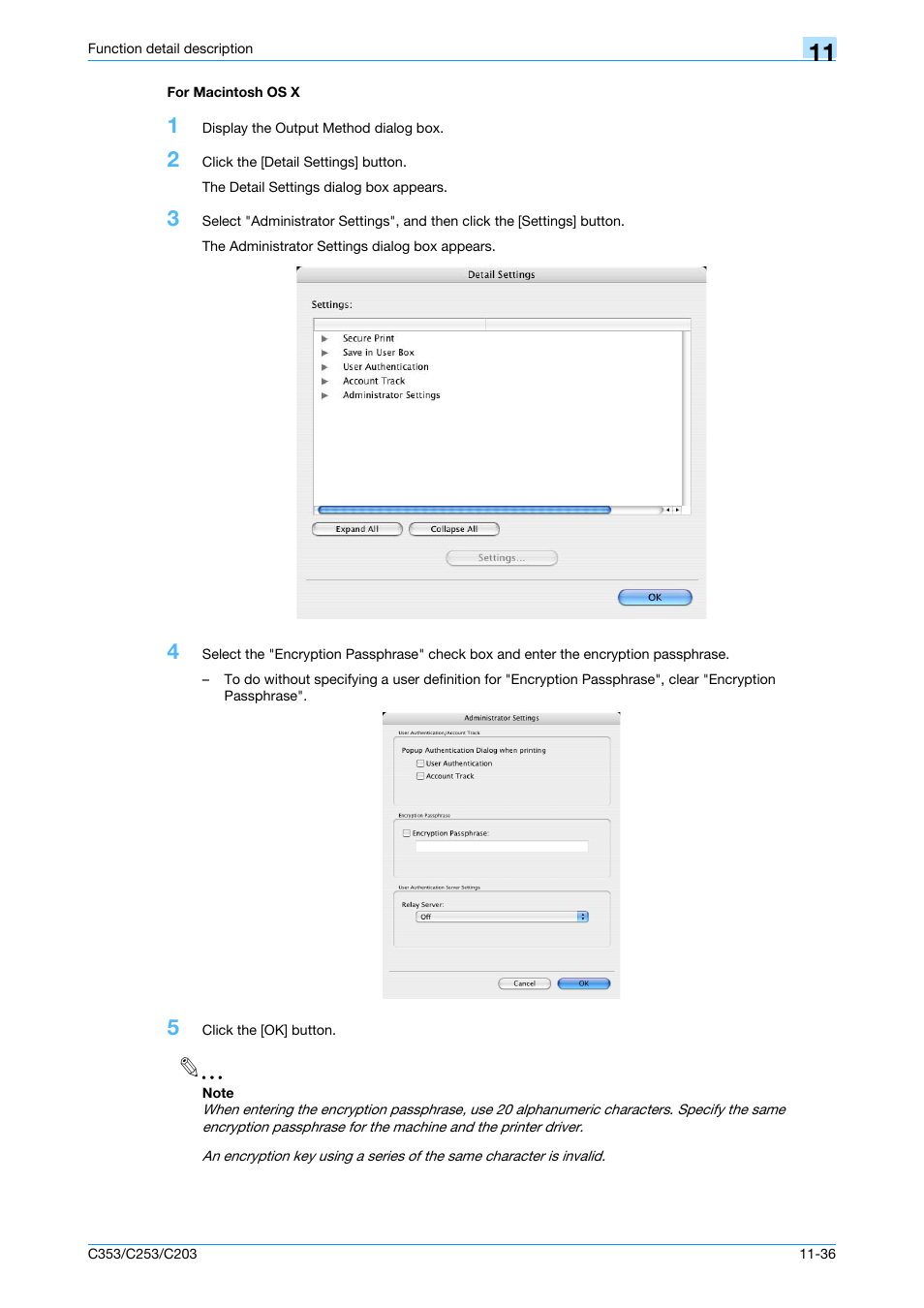 For macintosh os x, For macintosh os x -36 | Konica Minolta bizhub C353 User Manual | Page 165 / 262