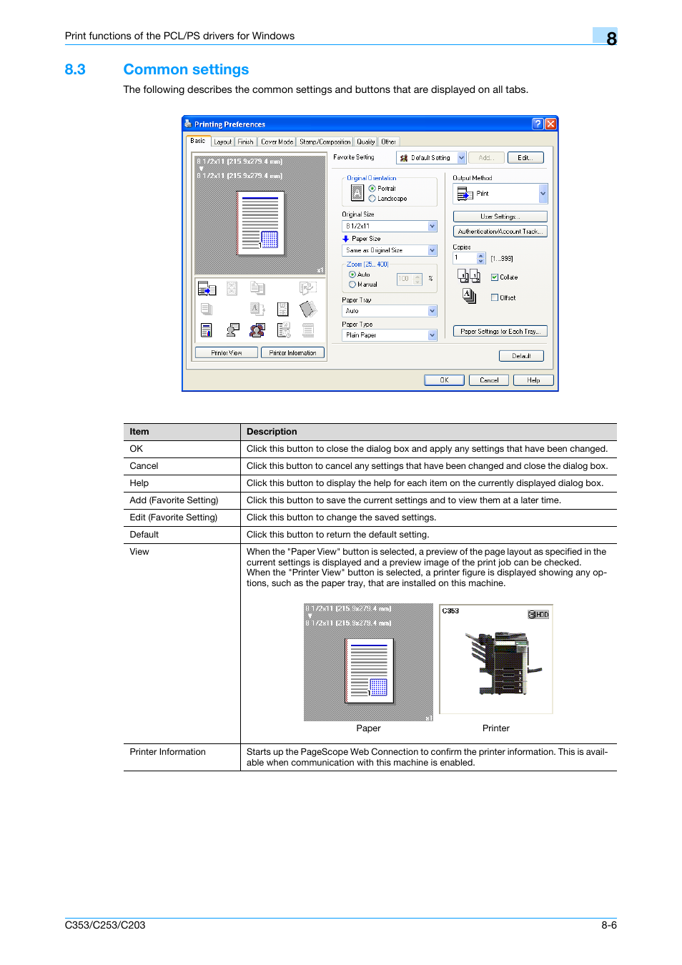 3 common settings, Common settings -6 | Konica Minolta bizhub C353 User Manual | Page 88 / 262