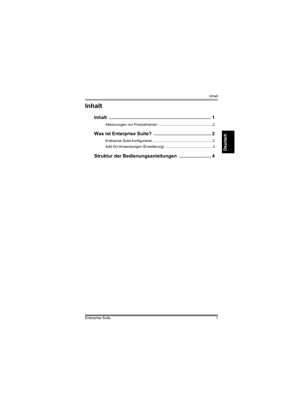 Deutsch, Inhalt | Konica Minolta PageScope Enterprise Suite User Manual | Page 10 / 44