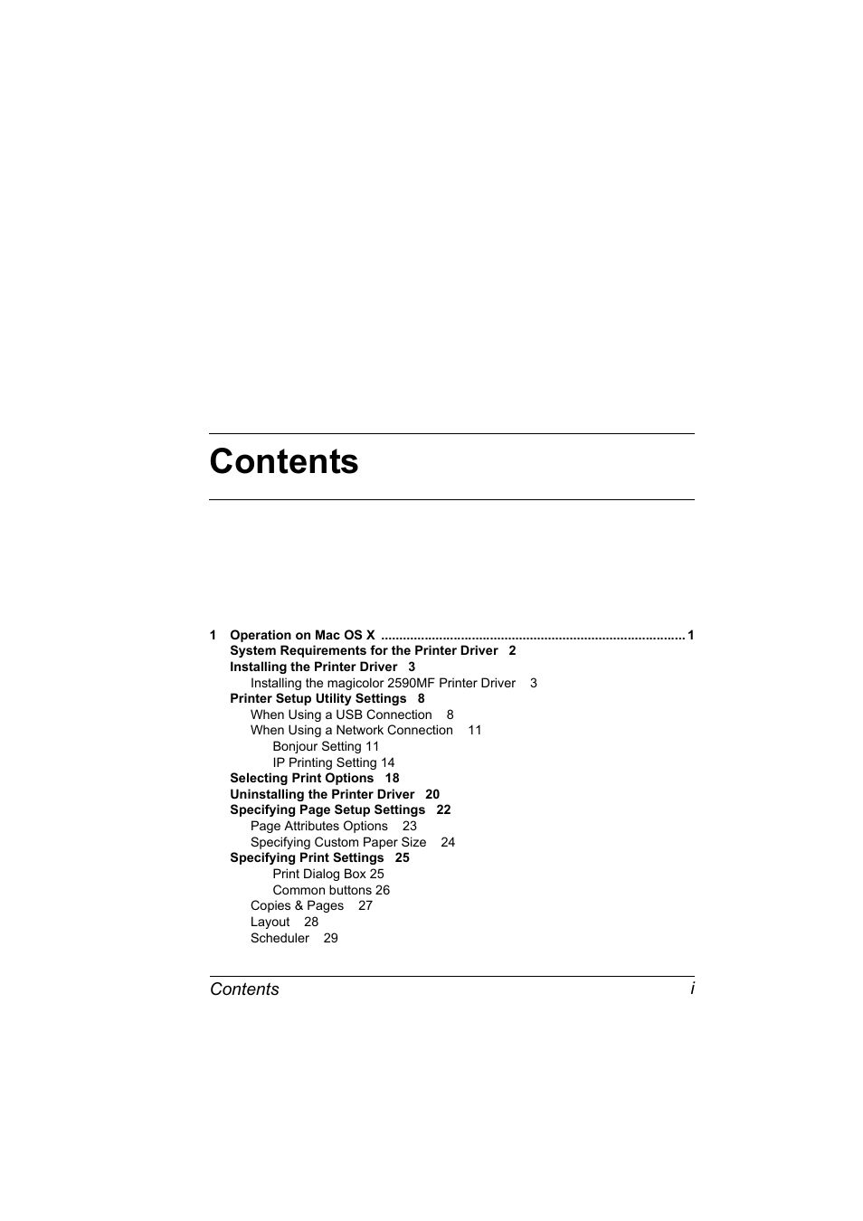 Konica Minolta magicolor 2590MF User Manual | Page 5 / 198
