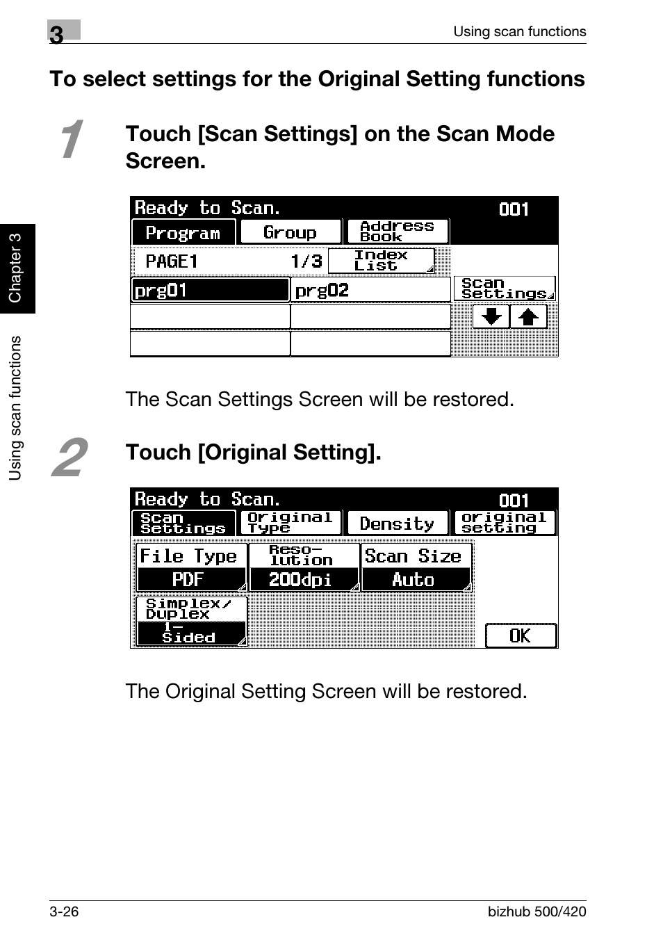 Konica Minolta bizhub 500 User Manual | Page 104 / 150