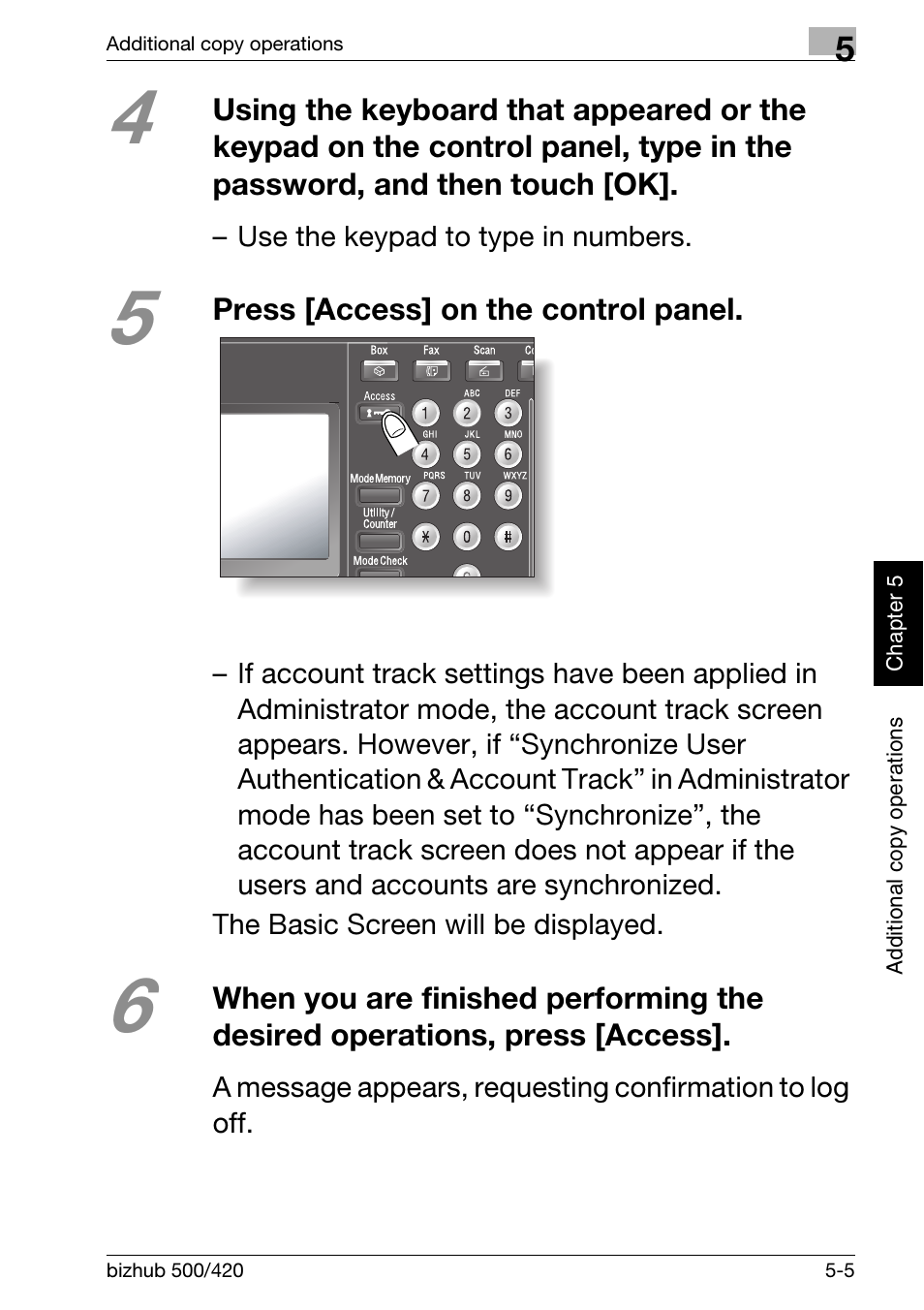 Konica Minolta bizhub 500 User Manual | Page 137 / 150