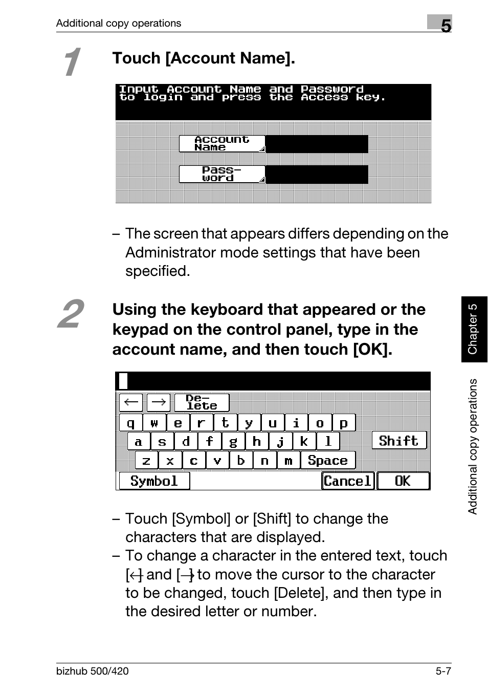 Konica Minolta bizhub 500 User Manual | Page 139 / 150