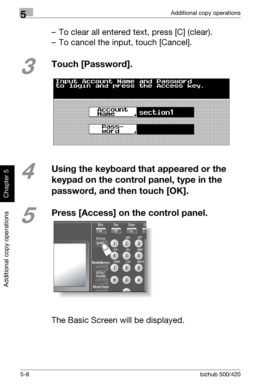 Konica Minolta bizhub 500 User Manual | Page 140 / 150