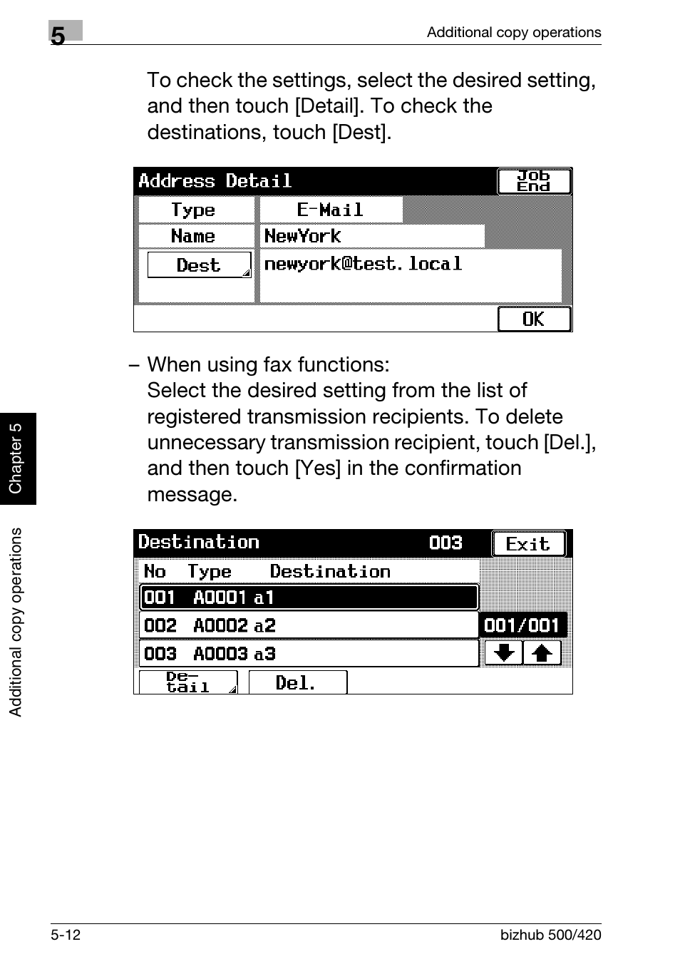 Konica Minolta bizhub 500 User Manual | Page 144 / 150