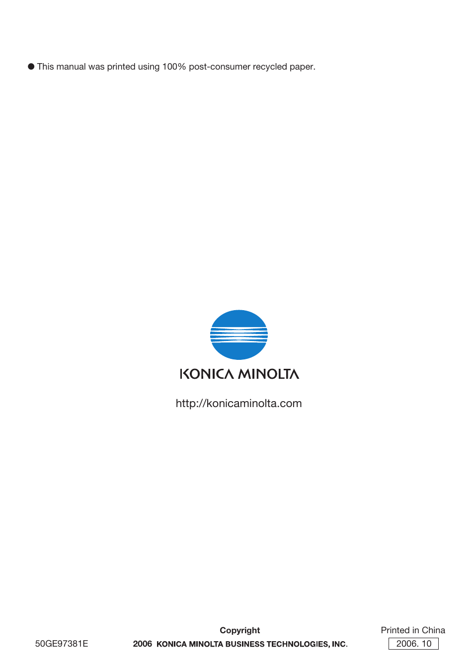 Konica Minolta bizhub 500 User Manual | Page 150 / 150