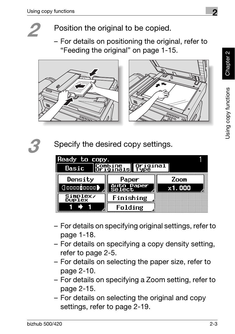 Konica Minolta bizhub 500 User Manual | Page 39 / 150