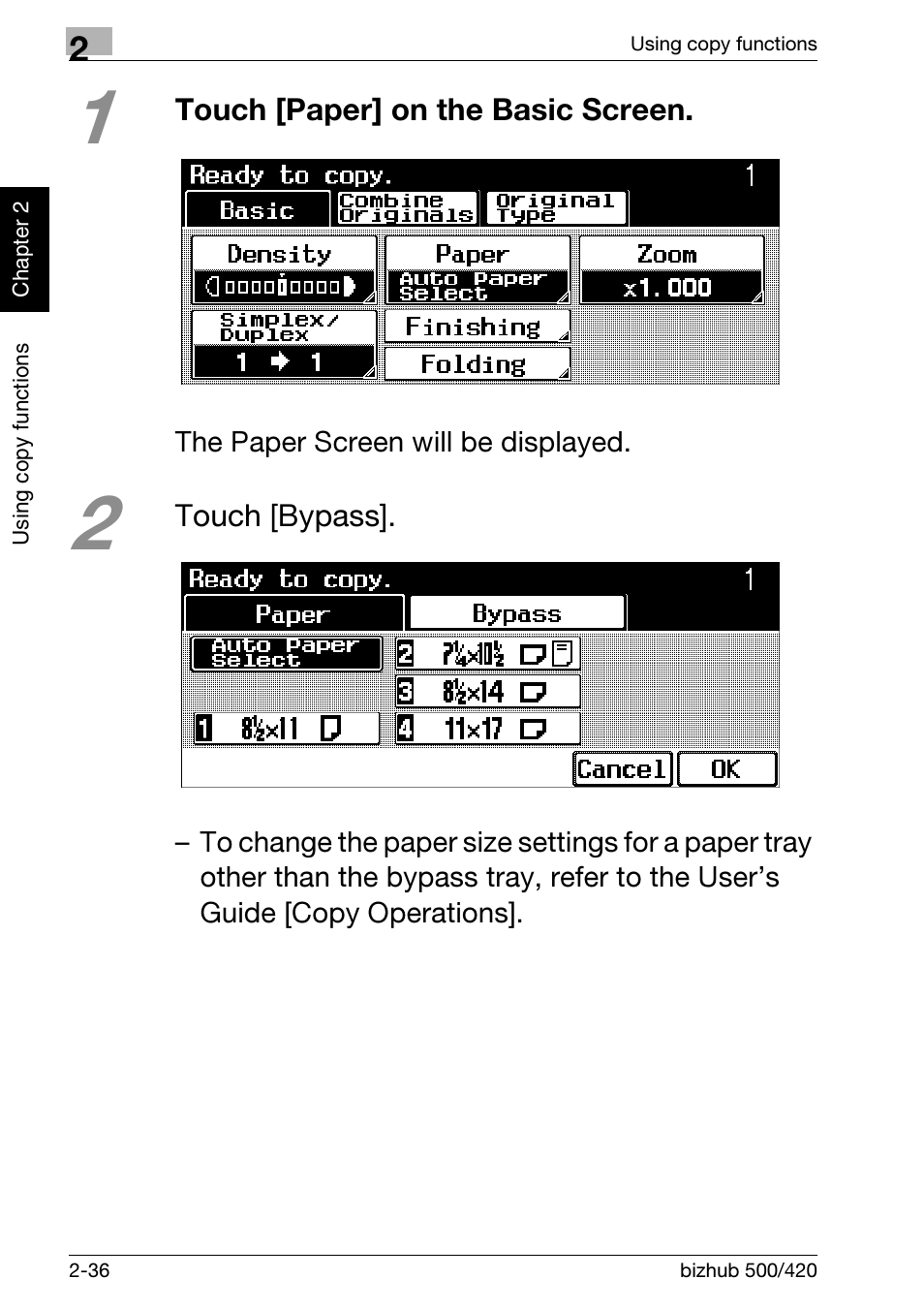 Konica Minolta bizhub 500 User Manual | Page 72 / 150