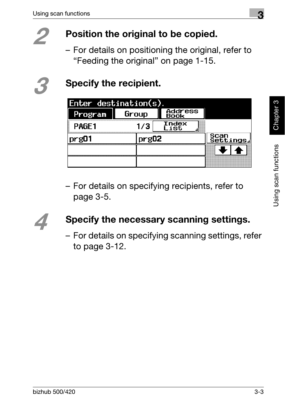 Konica Minolta bizhub 500 User Manual | Page 81 / 150