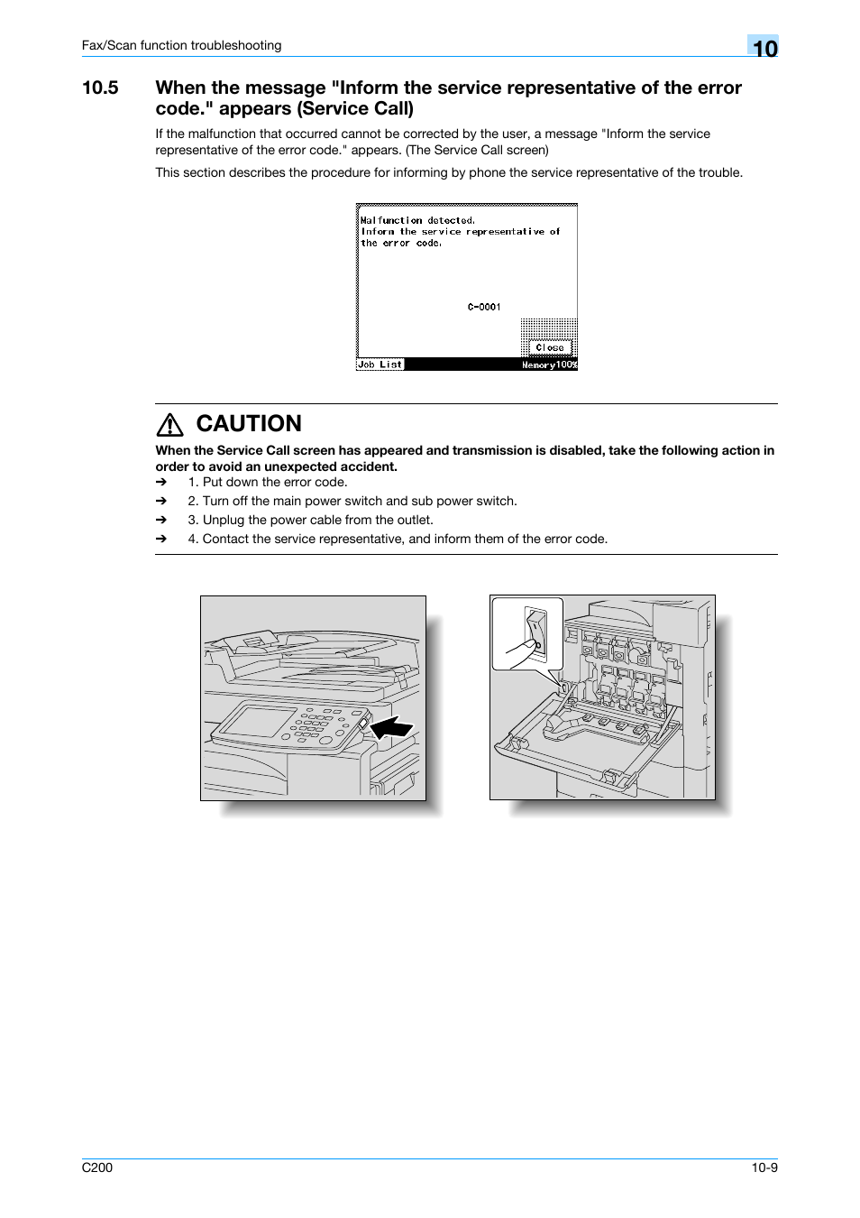 7 caution | Konica Minolta bizhub C200 User Manual | Page 167 / 176