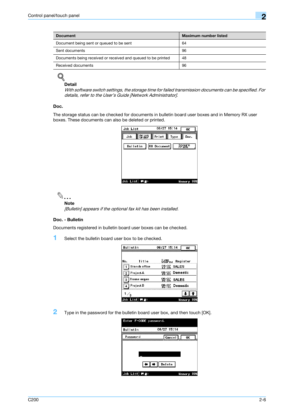 Doc. - bulletin, Doc -6 doc. - bulletin -6 | Konica Minolta bizhub C200 User Manual | Page 30 / 176