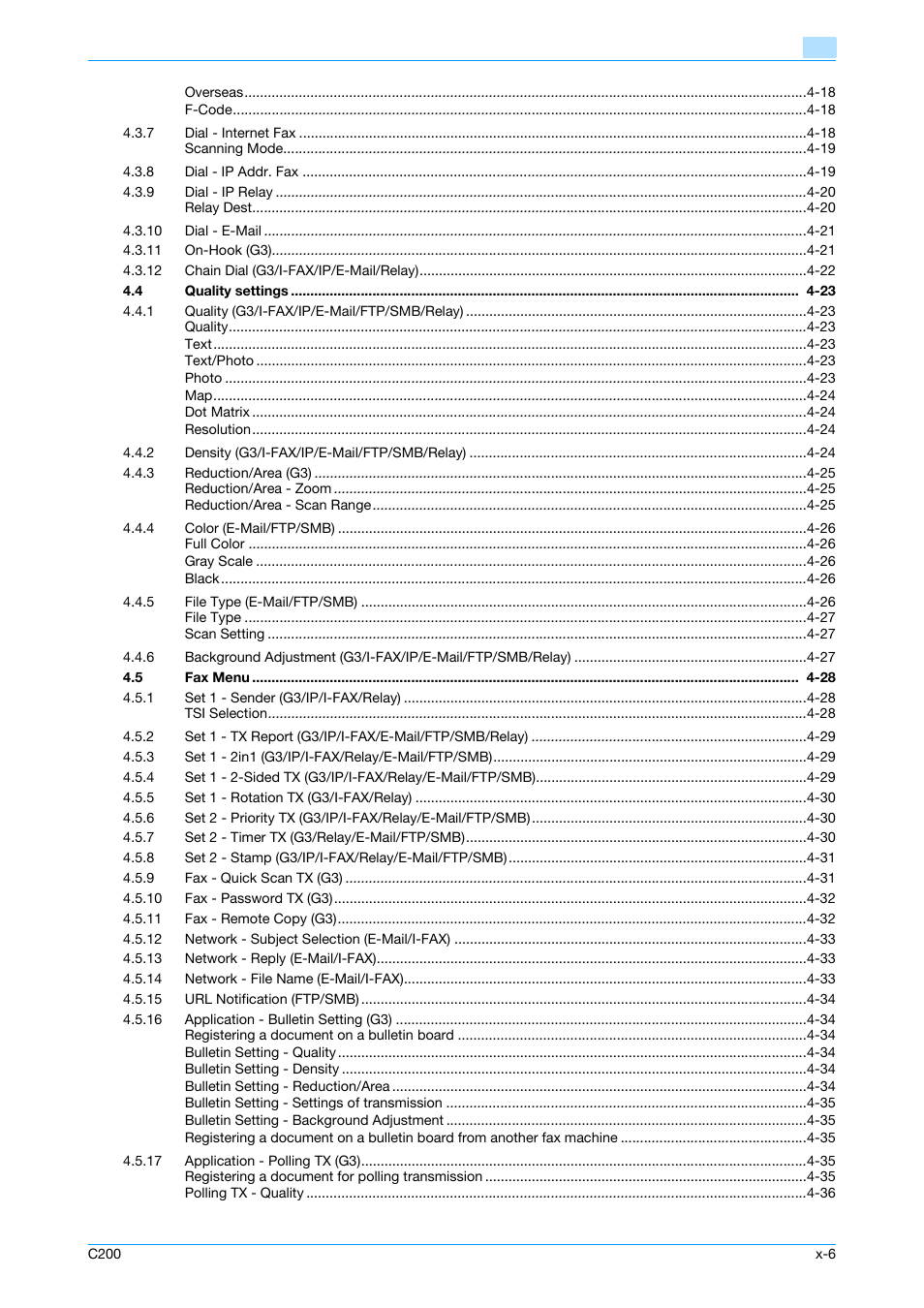 Konica Minolta bizhub C200 User Manual | Page 7 / 176