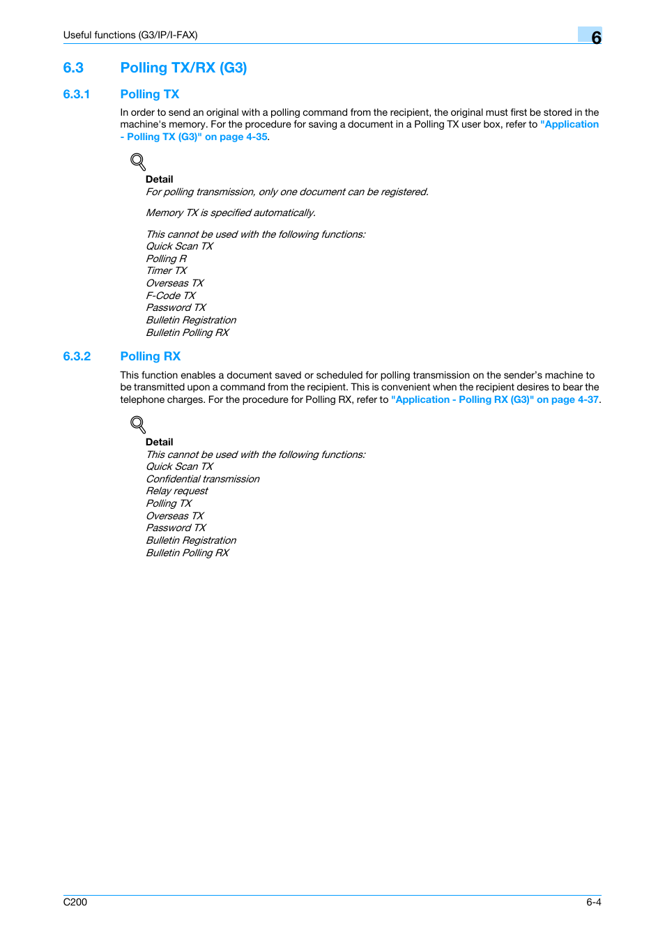 3 polling tx/rx (g3), 1 polling tx, 2 polling rx | Polling tx/rx (g3) -4, Polling tx -4, Polling rx -4 | Konica Minolta bizhub C200 User Manual | Page 95 / 176