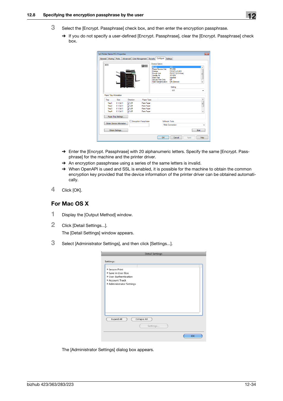 For mac os x, For mac os x -34 | Konica Minolta BIZHUB 223 User Manual | Page 183 / 294