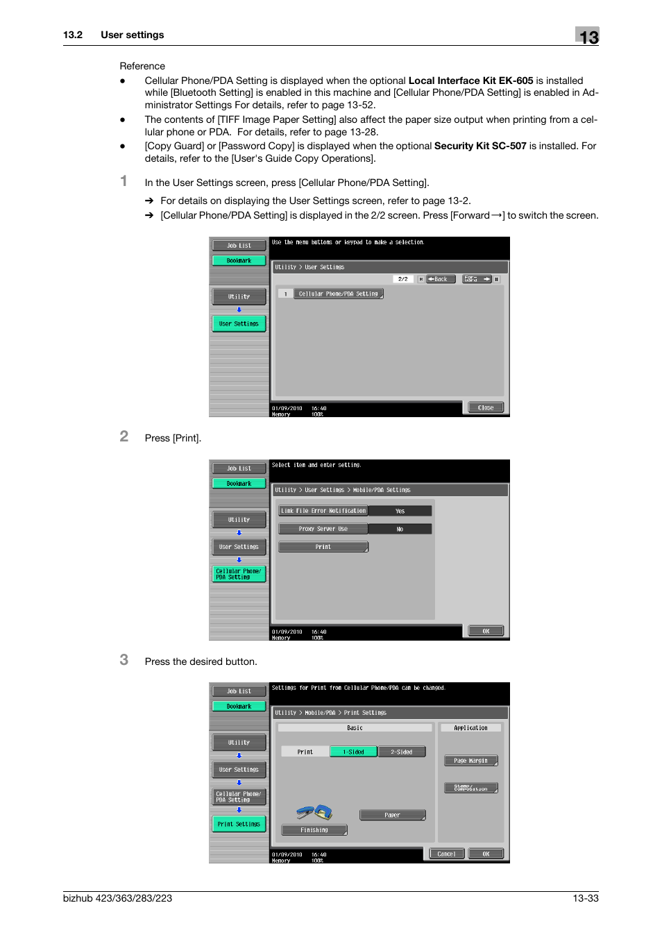 Konica Minolta BIZHUB 223 User Manual | Page 217 / 294